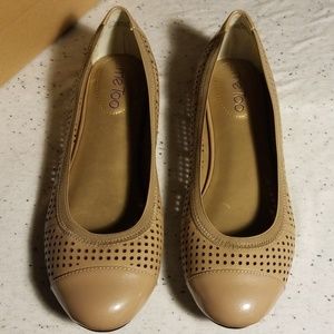 Me Too perforated faux leather flats size 8.5